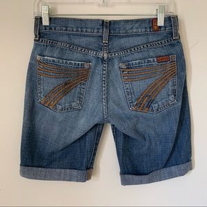 7 For All Mankind denim shorts Size 25